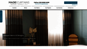 What Madecurtains.com website looked like in 2020 (4 years ago)
