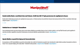 What Manipulatori.cz website looked like in 2020 (4 years ago)