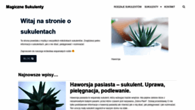 What Magicznesukulenty.pl website looked like in 2020 (4 years ago)