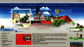 What Mestoprelouc.cz website looked like in 2020 (4 years ago)