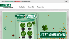 What Merkurmarkt.at website looked like in 2020 (4 years ago)