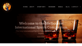 What Melbourneinternationalspiritscompetition.com website looked like in 2020 (4 years ago)