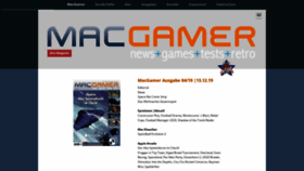 What Macgamer.de website looked like in 2020 (4 years ago)