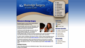 What Muiredgesurgery.co.uk website looked like in 2020 (4 years ago)