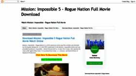 What Missionimpossible5roguenation.blogspot.com website looked like in 2020 (4 years ago)