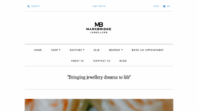What Mbjewellery.com website looked like in 2020 (4 years ago)