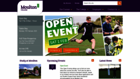 What Moulton.ac.uk website looked like in 2020 (4 years ago)