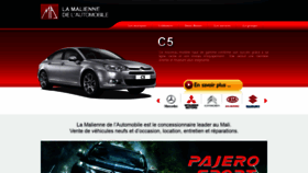 What Malienne-automobile.com website looked like in 2020 (4 years ago)