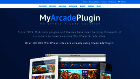 What Myarcadeplugin.com website looked like in 2020 (4 years ago)