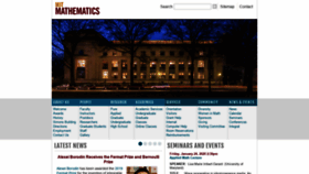 What Math.mit.edu website looked like in 2020 (4 years ago)