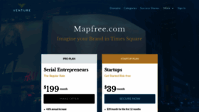 What Mapfree.com website looked like in 2020 (4 years ago)