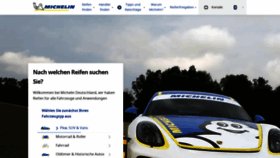 What Michelin.de website looked like in 2020 (4 years ago)