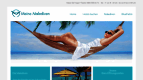 What Meinemalediven.de website looked like in 2020 (4 years ago)