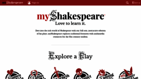 What Myshakespeare.com website looked like in 2020 (4 years ago)
