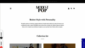 What Modestpop.com website looked like in 2020 (5 years ago)