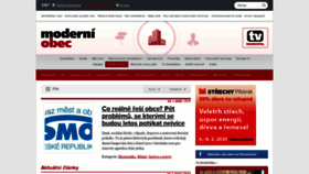 What Moderniobec.cz website looked like in 2020 (4 years ago)