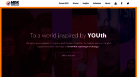What Miskglobalforum.com website looked like in 2020 (4 years ago)