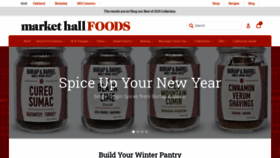 What Markethallfoods.com website looked like in 2020 (4 years ago)