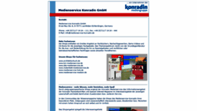 What Medienservice-konradin.de website looked like in 2020 (4 years ago)