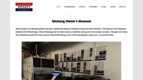 What Mustangownersmuseum.com website looked like in 2020 (4 years ago)