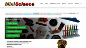 What Miniscience.com website looked like in 2020 (4 years ago)