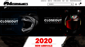 What Motorhelmets.com website looked like in 2020 (4 years ago)