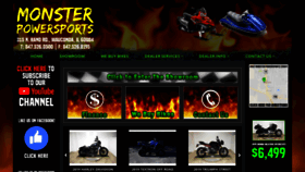What Monsterpowersport.com website looked like in 2020 (4 years ago)