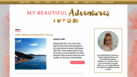 What Mybeautifuladventures.com website looked like in 2020 (4 years ago)