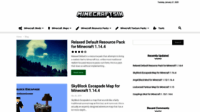 What Minecraftsix.com website looked like in 2020 (4 years ago)