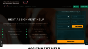 What Makemyassignments.com website looked like in 2020 (4 years ago)