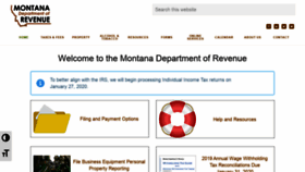 What Mtrevenue.gov website looked like in 2020 (4 years ago)