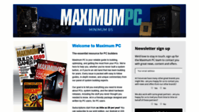 What Maximumpc.com website looked like in 2020 (4 years ago)