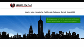 What Medowscpa.com website looked like in 2020 (4 years ago)