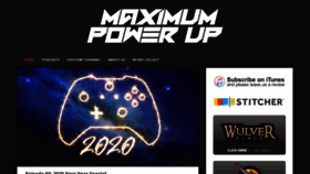 What Maximumpowerup.com website looked like in 2020 (4 years ago)