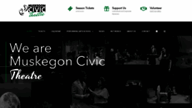 What Muskegoncivictheatre.org website looked like in 2020 (4 years ago)
