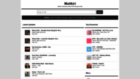 What Matikiri.net website looked like in 2020 (4 years ago)