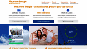 What Ma-prime-energie.fr website looked like in 2020 (4 years ago)