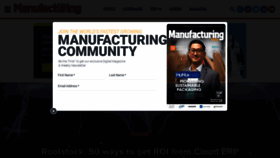 What Manufacturingglobal.com website looked like in 2020 (4 years ago)