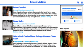 What Mixedarticle.com website looked like in 2020 (4 years ago)