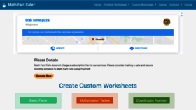 What Mathfactcafe.com website looked like in 2020 (5 years ago)