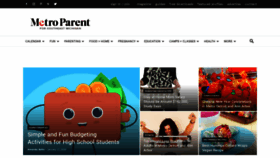 What Metroparent.com website looked like in 2020 (4 years ago)