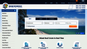What Miamiresidence.com website looked like in 2020 (4 years ago)