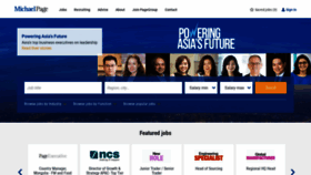What Michaelpage.com.sg website looked like in 2020 (5 years ago)