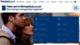 What Moneyfacts.co.uk website looked like in 2020 (4 years ago)