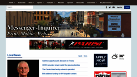 What Messenger-inquirer.com website looked like in 2020 (4 years ago)