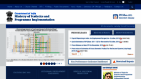 What Mospi.gov.in website looked like in 2020 (4 years ago)