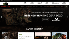 What Mossyoak.com website looked like in 2020 (5 years ago)