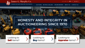What Murphyauction.com website looked like in 2020 (4 years ago)