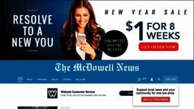 What Mcdowellnews.com website looked like in 2020 (4 years ago)