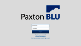 What My.paxton-blu.com website looked like in 2020 (4 years ago)